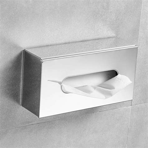 stainless steel tissue box holder uk|wall mounted tissue box.